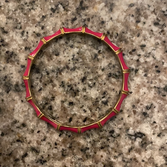 Stella and Dot pink enamel bracelet - Picture 2 of 4